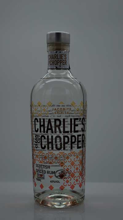 Charlies Chopper Spiced Rum bottle