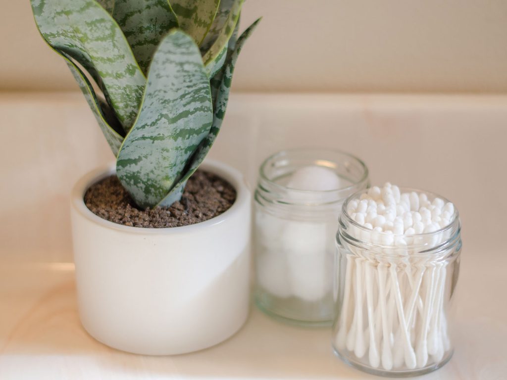 Glass Jars Bathroom Storage