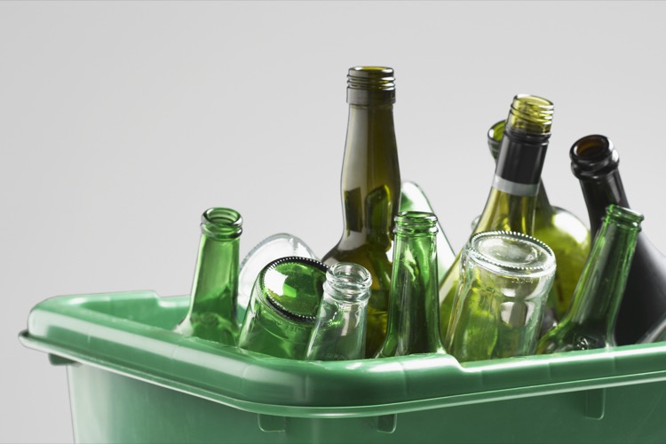 glass recycling bin