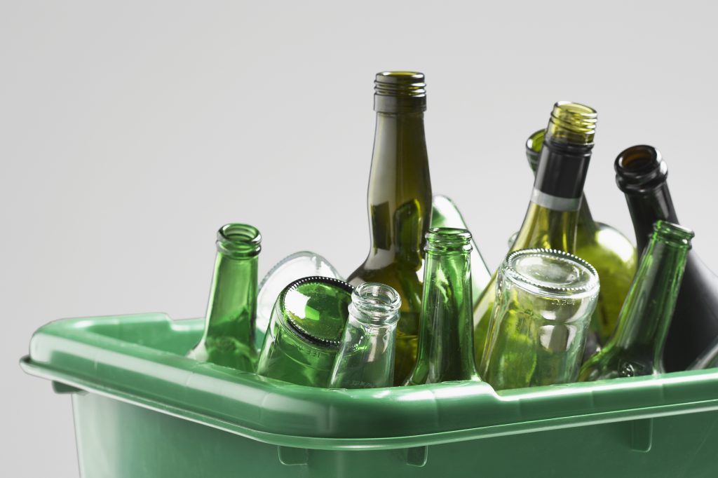 glass recycling bin