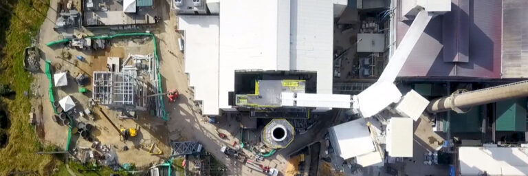 Aerial photo of Zipaquira glass plant