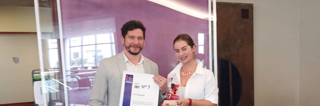Caption: Alexander Sierra and Adriana Camargo, P&C Coordinators from our plants in Colombia, proudly received the award during the Great Place to Work Ceremony in Bogotá, Colombia, on April 24th.