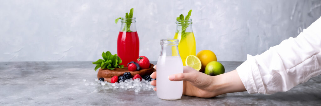 Dry-January-Mocktails-Non-Alcoholic-On-Counter