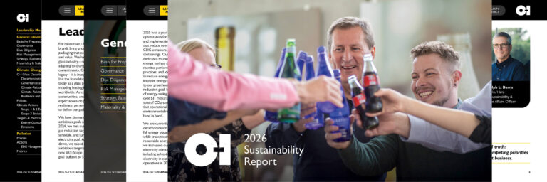 O-I 2026 Sustainability Report Cover